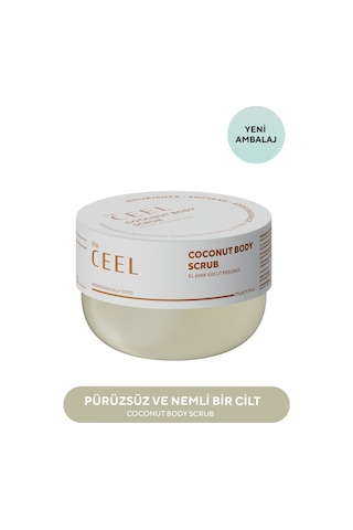 The Ceel Hindistan Cevizi Özlü Nemlendirici, Besleyici, Batık Giderici ve Arındırıcı Vücut Peelingi 275 gr