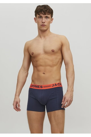 Jack & Jones Erkek 3'lü Düz Renk Boxer Paketi 12113943 Burgundy Bordo