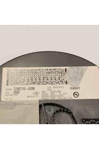 Tzmc7v5gs08 7.5v 0.5w Vıshay Zener Diyot 250 Adet