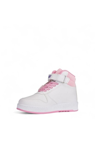 Nese Shoes Labu Labu Baskılı Bilekli Kız Çocuk Spor Ayakkabısı Sneaker Beyaz-pembe Beyaz - Pembe