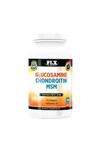 Flx Glucosamine Chondroitin Msm Collagen Vitamin D 180 Tablet