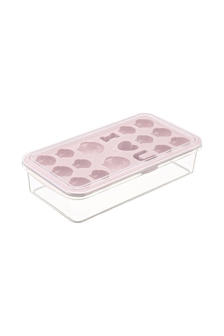 Yaratıcı Dıy Ev Dondurma Kalıbı Buz Kafes Penguen Şekli Ev Yapımı Buz Küpleri Kapaklı Buz Kutusu Pembe Pembe