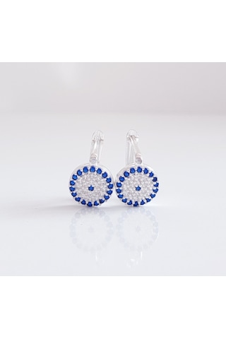 Nazar Boncuklu Gümüş Çocuk Küpesi N11.72342