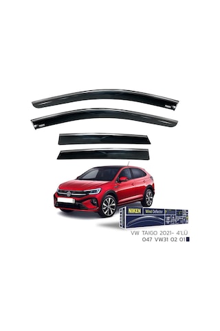 Volkswagen Taigo Niken Kromlu Cam Rüzgarlığı 4lü Set 2021 ve Üstü