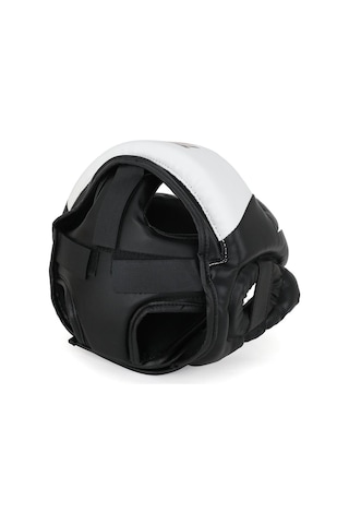 Yüz Korumalı Siyah Beyaz Antreman Boks Kaskı Çok Renkli