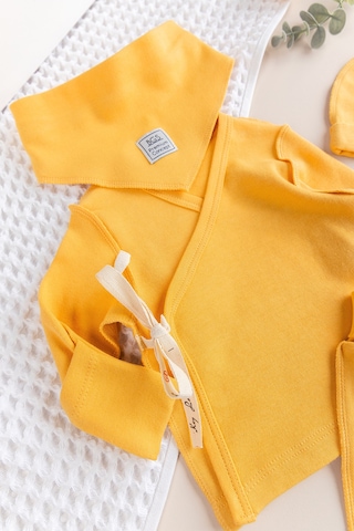 Kendinden Eldivenli Natural Bebek Hastane Çıkışı Bebek Takımı Çok Renkli