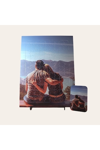 Kişiye Özel Puzzle 99 Parça A4 Ebatında Yapboz Magnet Ve Ayaklık