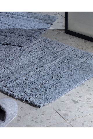 Madame Coco Chard 2'li Pamuklu Banyo Paspası - Gri 8684427185261 Gri