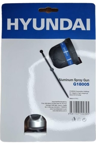 Hyundai G18005 Su Tabancası 8 Fonksiyonlu Alüminyum
