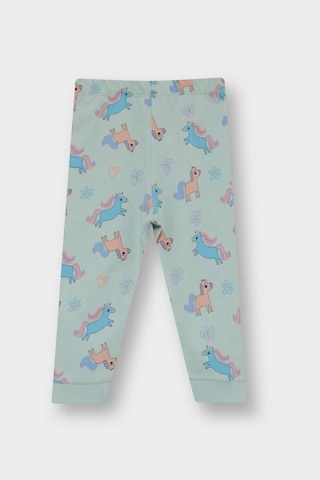 Defacto Kız Bebek 4lü Pijama Takımı Unicorn Baskılı Uzun Kollu Penye Üst Uzun Alt F7201a525aupn350 Pembe