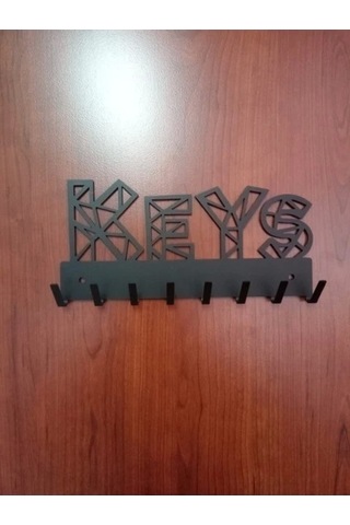 Lazer Anahtar Askısı Keys Mat Siyah Mat Siyah