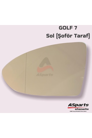Vw Golf 7 Dış Ayna Camı Sol Sürücü Taraf Isıtmalı 5g0857521