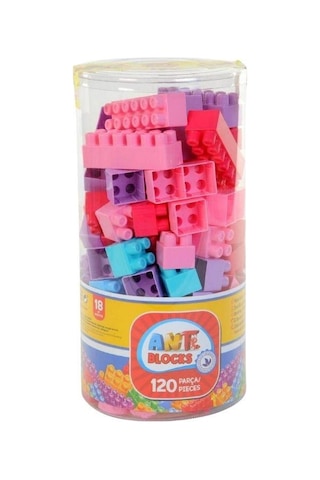 Vakumlu Pastel Blok 120 Parça Eğitici Oyuncak Yapı Seti
