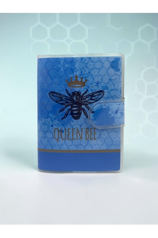 Queen Bee A7 Not Defteri , Çıt Çıtlı Cep Defteri - Mavi