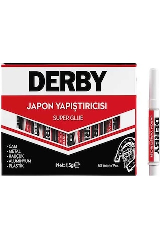 Japon Yapıştırıcısı Derby 10 Adet Mini Parmak Japon Yapıştırıcı Kuvvetli Hızlı Yapıştırıcı 1.5 Gr 10 Adet