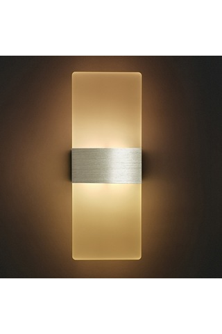 Geeksen Modern Led Duvar Aydınlatma - 6w Akrilik & Alüminyum Yukarı Aşağı Işık, Yatak Odası Ve Koridorlar İçin Diğer