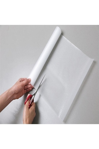 Herbert Weber Kaymaz Dolap Içi Şeffaf Çekmece Içi Raf Örtüsü Buzdolabı Mutfak Kullanımına Uygun 45cm X 10 Metre Şeffaf