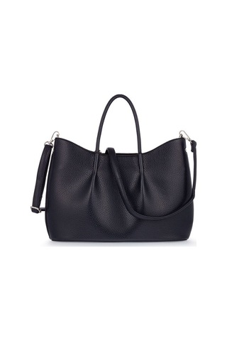 Bilik Deri Logo Detaylı Lacivert Kadın El Çantası Riv 147-r Lacivert