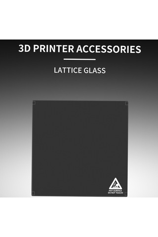 Tronxy Kristal Cam Baskı Yatak Platformu Karbon Silikon Siyah