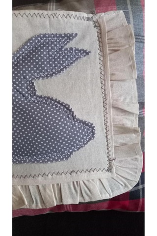 Kırlent Kılıf 45x45 Tavşan Çok Renkli