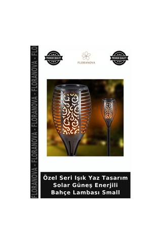Özel Seri Işık Yaz Tasarım Solar Güneş Enerjili Bahçe Lambası Small