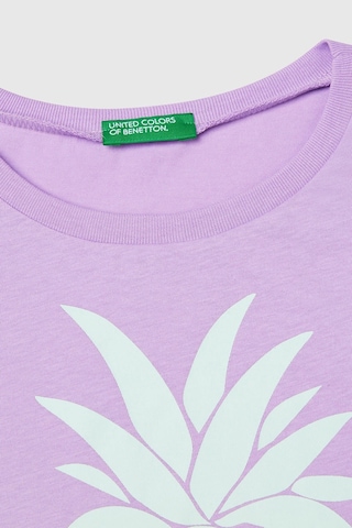 United Colors Of Benetton Kız Çocuk T Shirt 3jerc10pb Lila Lila