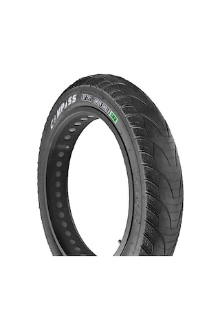 Dış Lastik Fat Bike Şehir 20x4.0 3mm Zırhlı Compass Siyah