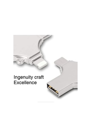 Otg 4in1 Cep Telefonu Çok Fonksiyonlu Usb Flash Bellek 128 Gb Type-c, Micro Sd Ve Kart Okuyucu 1 Adet