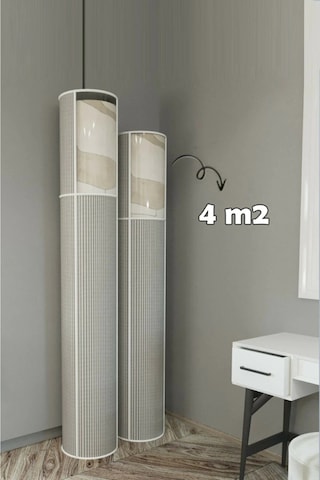 6 Lı Hava Geçiren Kapasiteli, Toz Ve Nem Koruyucu Pvc Pencereli Halı Kılıfı Hurcu 4 M² Çok Renkli
