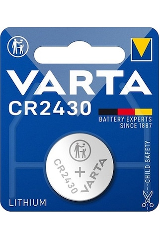 Varta Cr2430 3 Volt Lityum Pil Tekli Düğme Pil Saat Pili Cr 2430