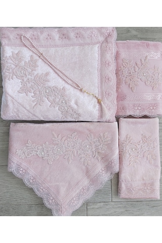 Lamazihome Kadife Seccade Takımı 5 Parça Çeyizlik Bohça Takımı (446453783) Lamazihome Kadife Seccade Takımı 5 Parça Çeyizlik Bohça Takımı (446453783)