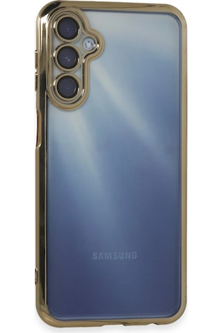 Newface Samsung Galaxy Uyumlu A25 5g Kılıf Razer Lensli Silikon Semeglbl - 4 - Gold