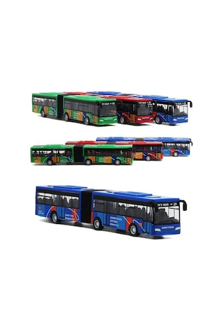 Oyuncak Körüklü Metal Otobüs Metrobüs Çek Bırak 1:48 22 Cm Büyük Model 1 Adet Diğer