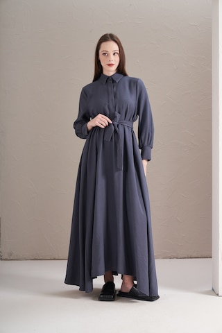 A Pile Ekstra Salaş Modal Elbise İndigo İndigo