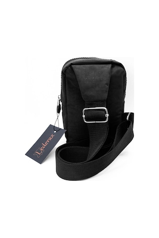 Lederax Krinkıl Mini Çapraz Göğüs Çantası Bodybag Ld49 Siyah
