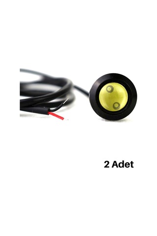 Carmind Kartal Gözü Oto Ayna Altı Led Turuncu 23Mm 2 Adet