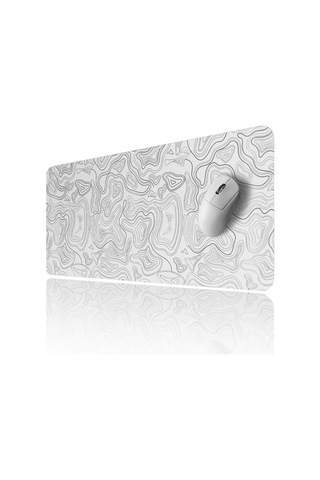 Miaxtreme White Contour Speed Hızlı Yüzey Kaymaz Taban Gaming Oyuncu Mouse Pad Oyuncu Gaming Mousepad