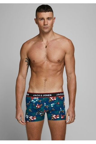 Jack & Jones Flower Trunks 3 Pack Noos Erkek Siyah Boxer 12171253-0 Siyah
