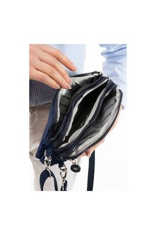 Baginn Klinkır Kumaş Mini Çapraz Askılı Kadın Çanta Yağmur Geçirmez El Askılı Çanta 20 10 Cm Mega Bag Lacivert