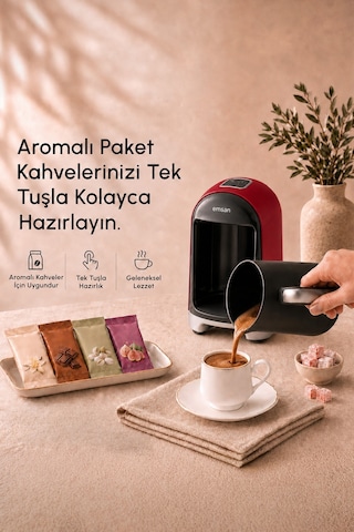 Emsan Kumda 5 Fincan Kapasiteli Türk Kahve Makinesi