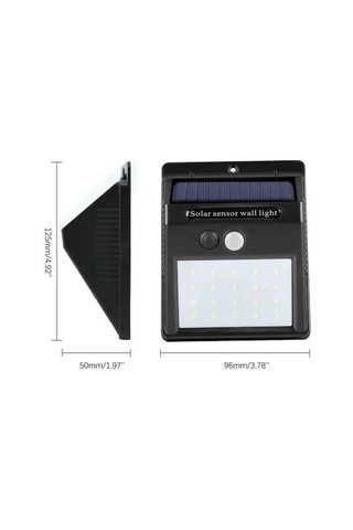 Güneş Enerjili Sensörlü Duvar Lambası Bahçe Lamba Suya Dayanıklı Bahçe Aydınlatma Çok Renkli