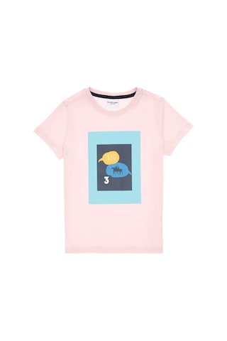 U.S. Polo Assn. Erkek Çocuk Açık Pembe Bisiklet Yaka Tişört 50307152-VR078
