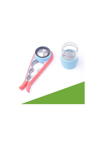 Youtek Ev Kullanıma Uygun Çok Fonksiyonlu Kapak Açıcı - Kaymazlı Kavanoz, Şişe Ve Kapağı Açma Aleti - Siyah Gri Gümüş