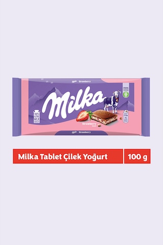 Milka Çilekli Yoğurtlu Tablet Çikolata 6 x 100 G