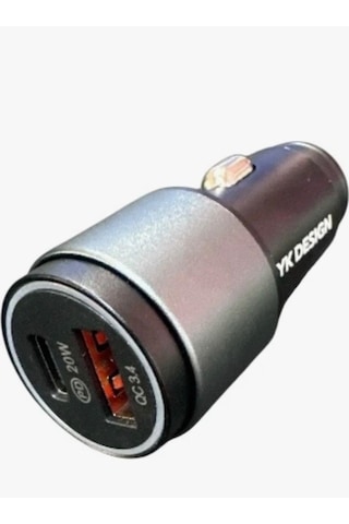 Hızlı Araç Şarjı 55w Type-c & Usb1 Araç Şarj Başlığı 55w Type-c & Usb1