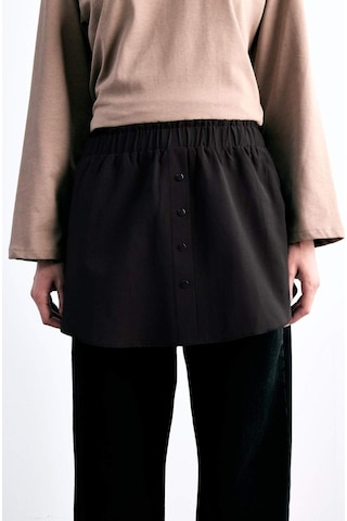 Defacto Relax Fit Yarı Elastik Bantlı Bel Poplin Tesettür Kapatıcı Parça F8527ax25smbk81 Siyah-bk81