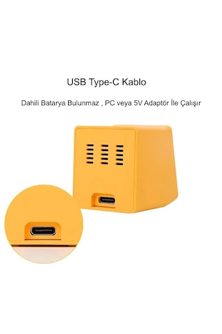 Yenilzd Akıllı Mini Hava Durumu İstasyonu Dijital Ekran Wifi Saat