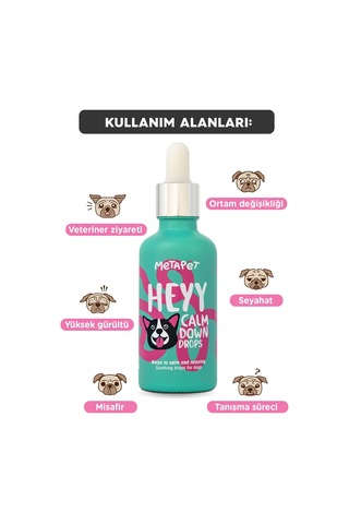 Metapet Köpekler İçin %100 Doğal Sakinleştiricis Damla 50 ML