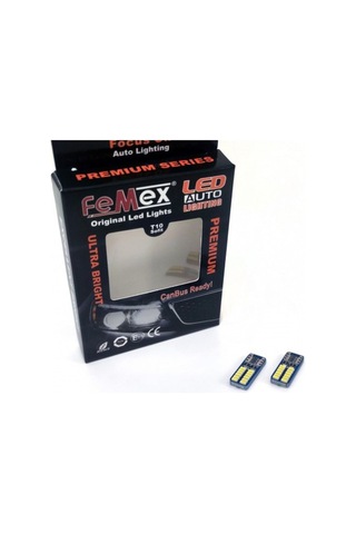 Femex Premium Beyaz Ampul T10 24 Smd 4014 Chip Mini Yassı Led Aktif Canbus