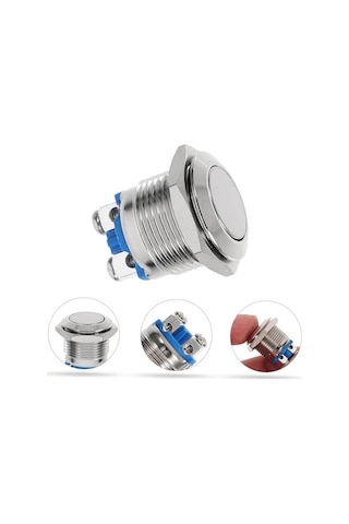Ic-182 D98 Metal 19mm Düz Buton Pbs28b-2